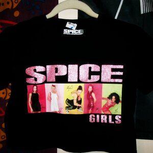 spice girls new official 13-14 year old girls xl tee - pop fun wannabe scary